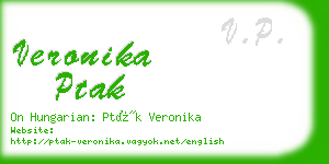 veronika ptak business card